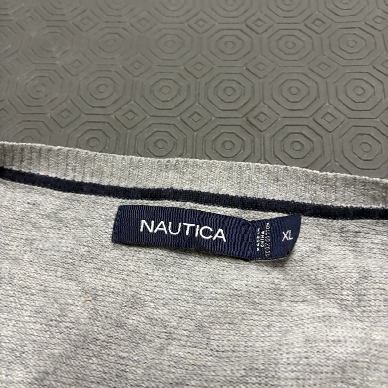 Gray V-Neck Knitwear Sweater XL – photo 5